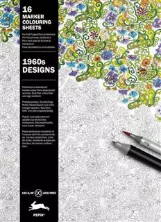 Marker Colouring Sheets/ 1960s Designs
